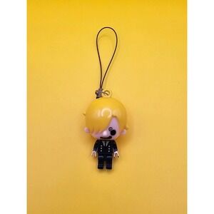 Sanji Black Leg One Piece Block Figure Charm / Phone Strap /‎ Keychain